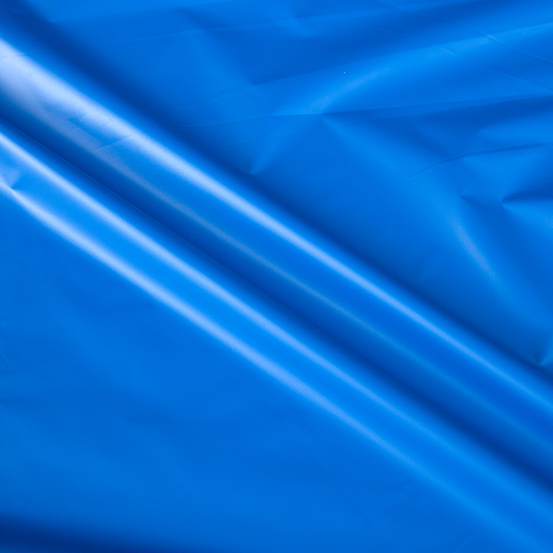 Low Breathable 2 Layer 100% Blackout TPU Film untuk Tirai Dark Blue + Black Blackout Film