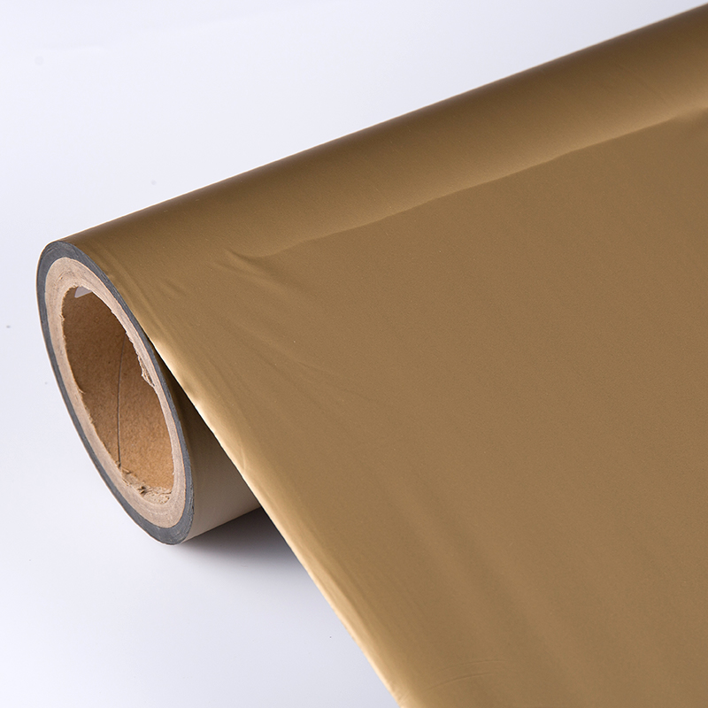 Low Breathable 2 Layer 100% Blackout TPU Film untuk Tirai Dark Brown + Black Masking Film