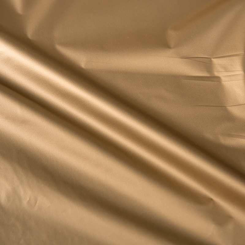 Low Breathable 2 Layer 100% Blackout TPU Film untuk Tirai Dark Brown + Black Masking Film